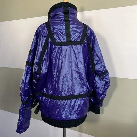 Free People Movement Vagabond Fleece Bomber in Royal Purple - Picture 6 of 12